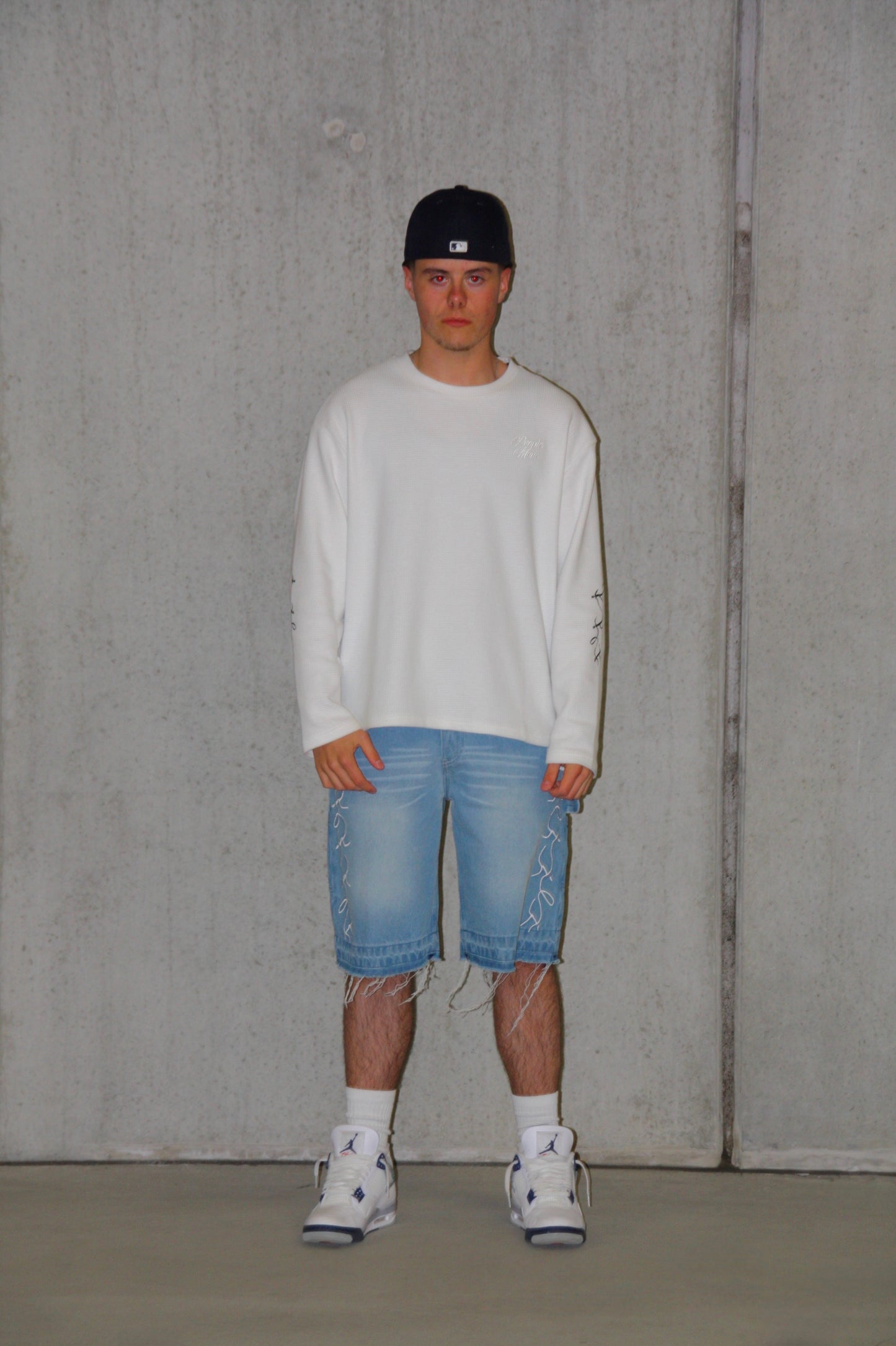 WAFFLE L/S - WHITE
