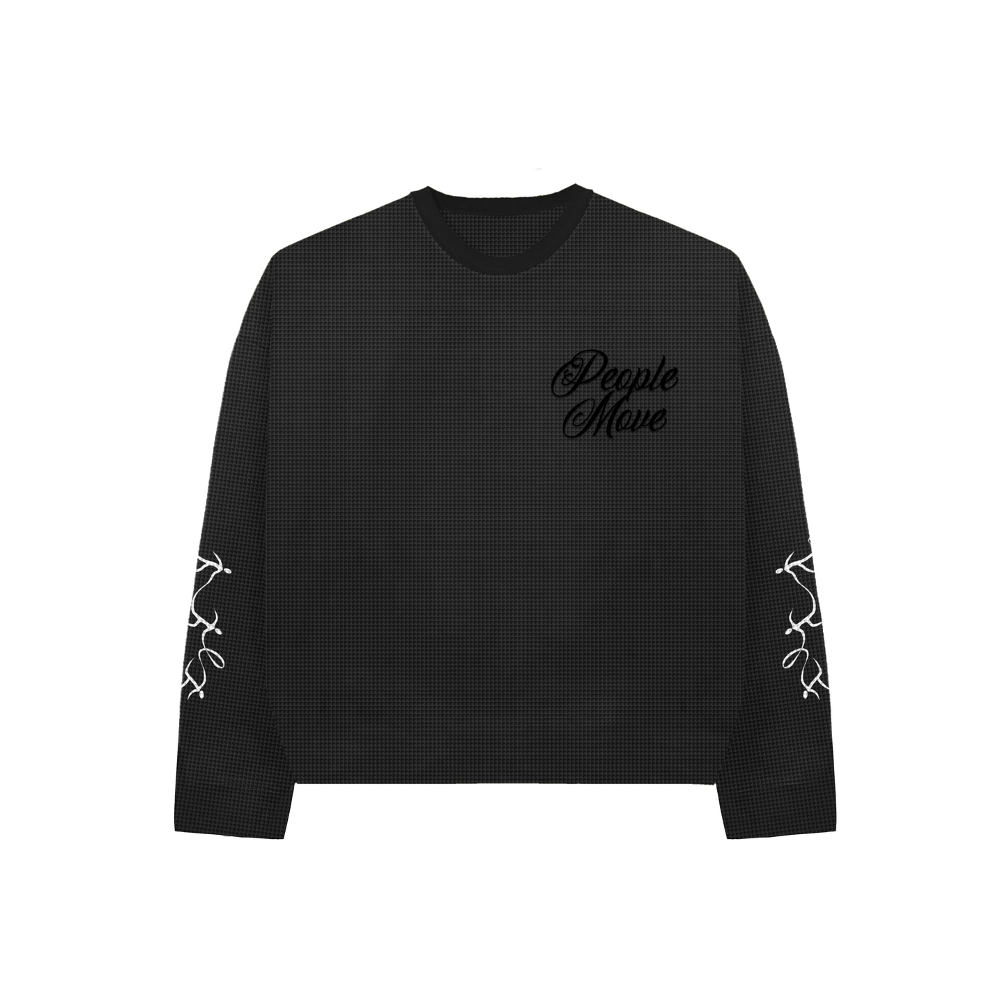 WAFFLE L/S - BLACK