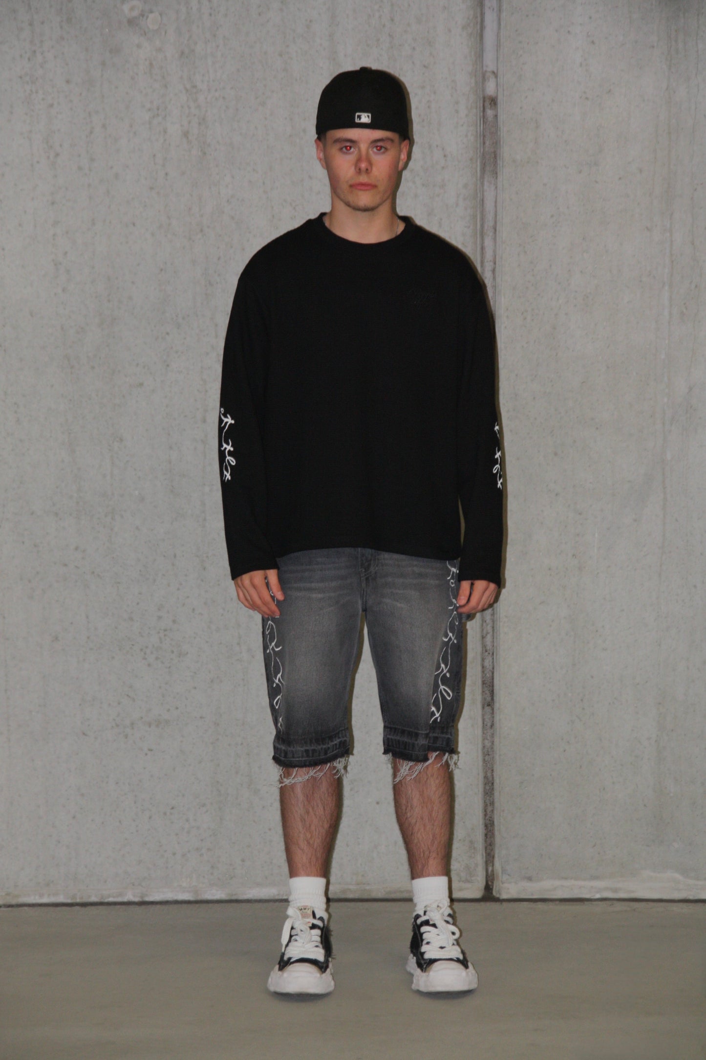 WAFFLE L/S - BLACK