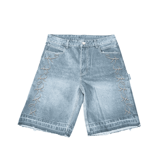 DENIM SHORTS - BLUE